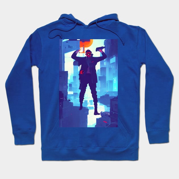 Cyberpunk netrunner Hoodie by Blowfish